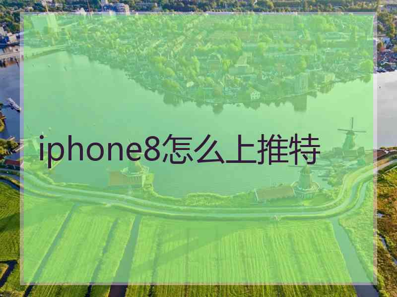 iphone8怎么上推特