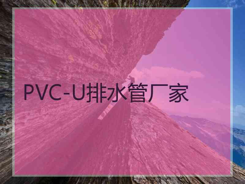 PVC-U排水管厂家