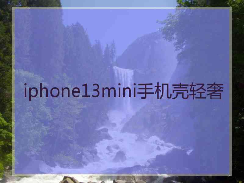 iphone13mini手机壳轻奢