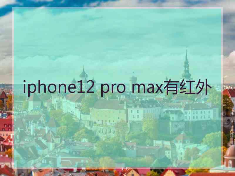 iphone12 pro max有红外