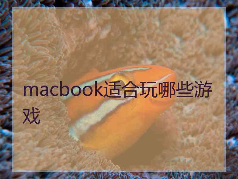 macbook适合玩哪些游戏