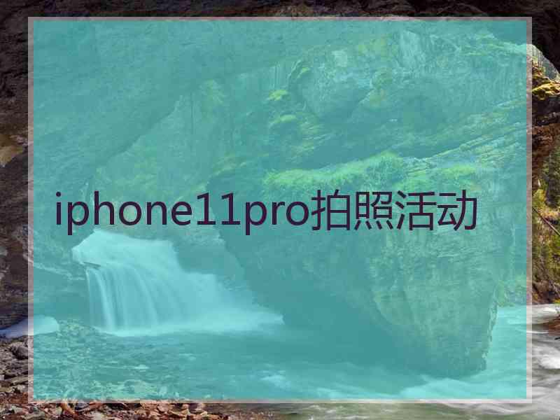 iphone11pro拍照活动