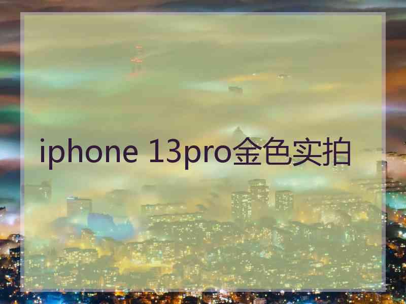 iphone 13pro金色实拍