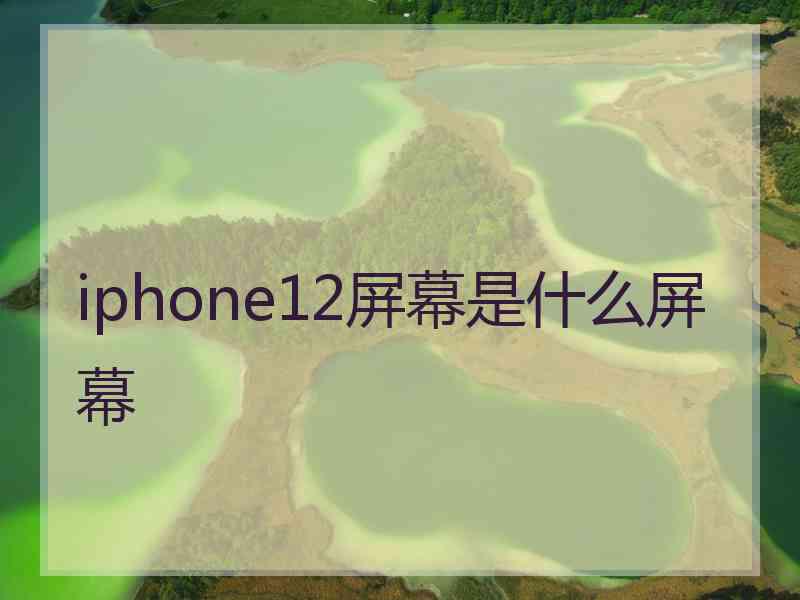 iphone12屏幕是什么屏幕