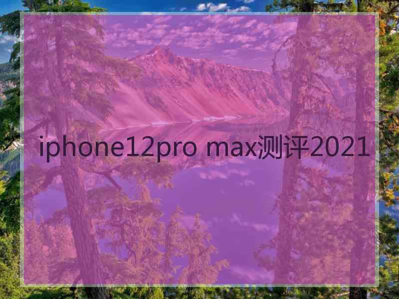 iphone12pro max测评2021