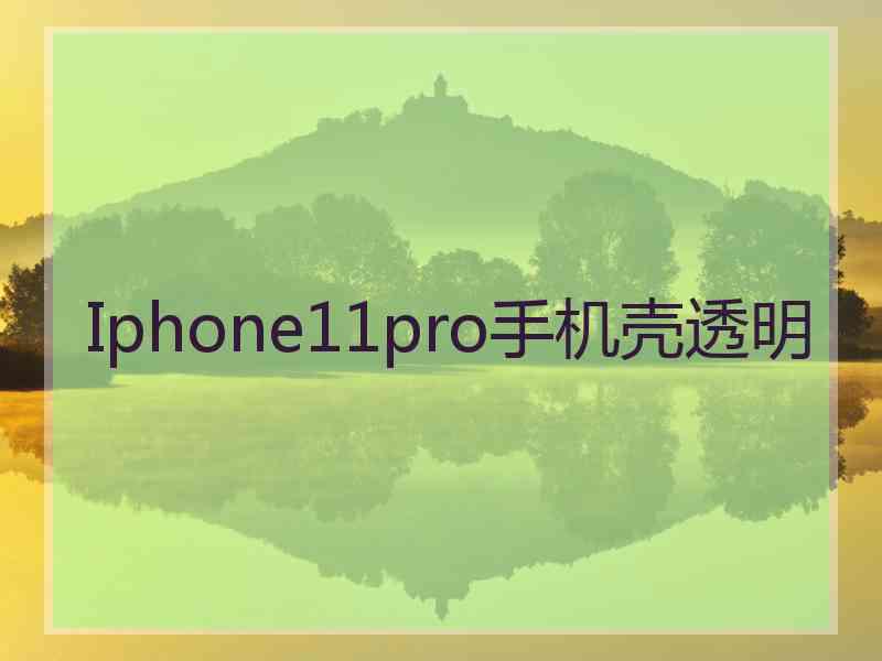 Iphone11pro手机壳透明