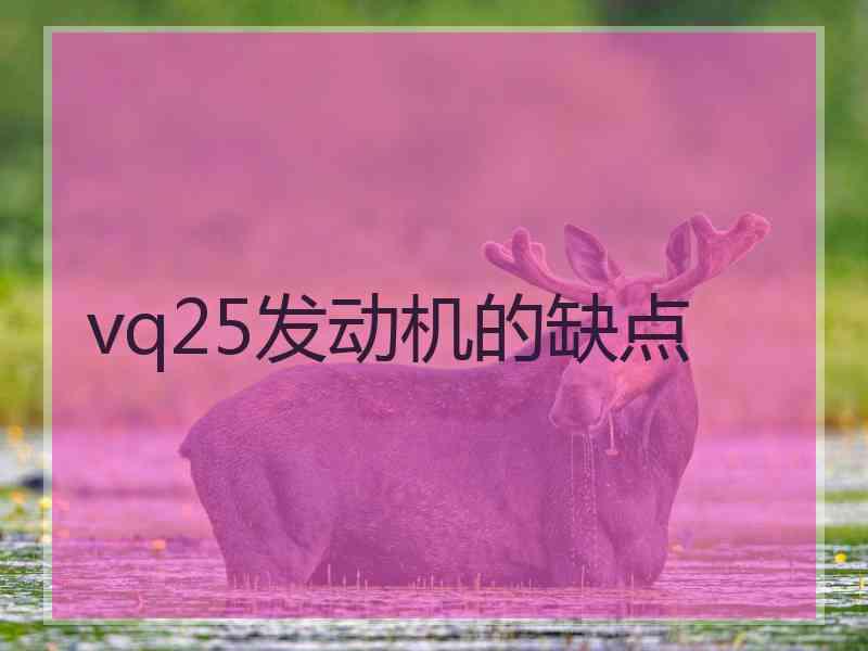 vq25发动机的缺点