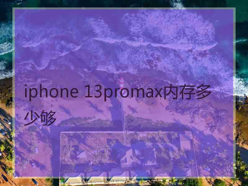 iphone 13promax内存多少够