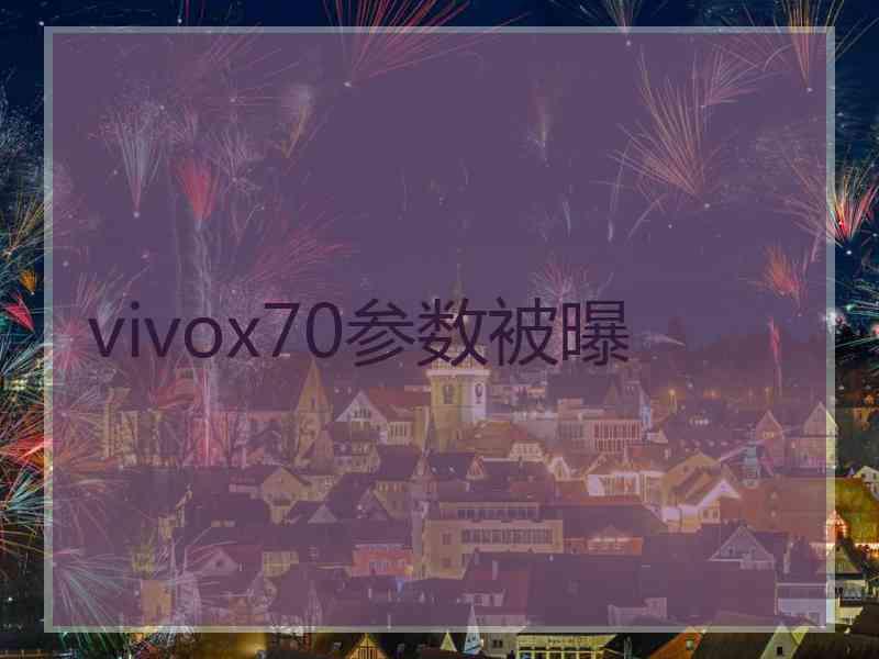 vivox70参数被曝