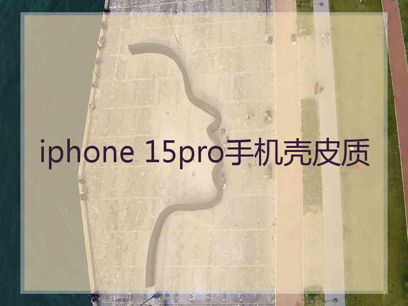 iphone 15pro手机壳皮质