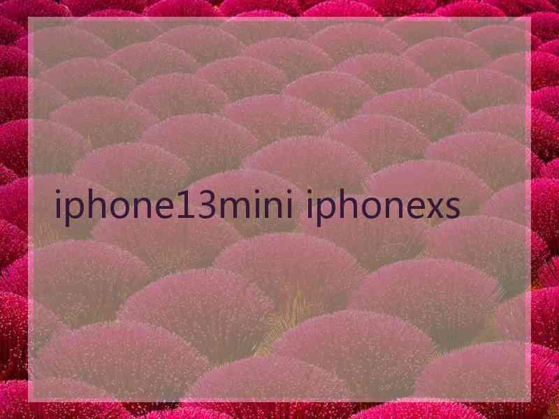 iphone13mini iphonexs