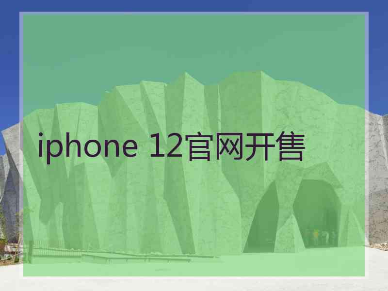 iphone 12官网开售