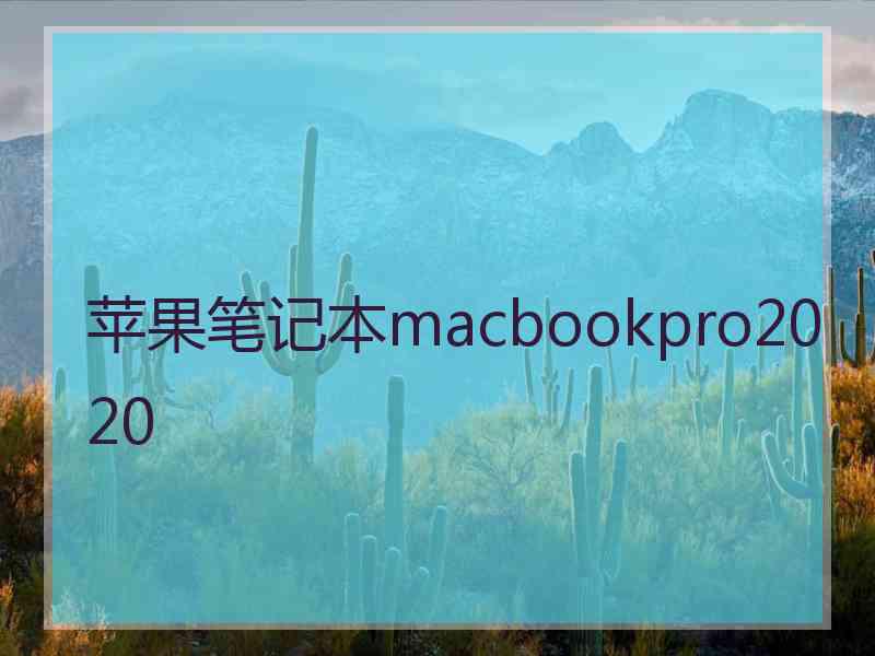 苹果笔记本macbookpro2020