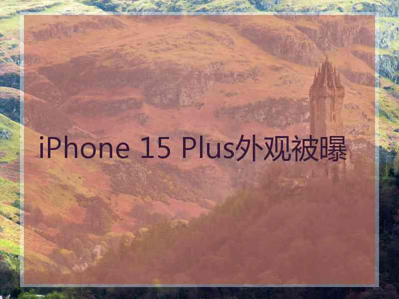 iPhone 15 Plus外观被曝