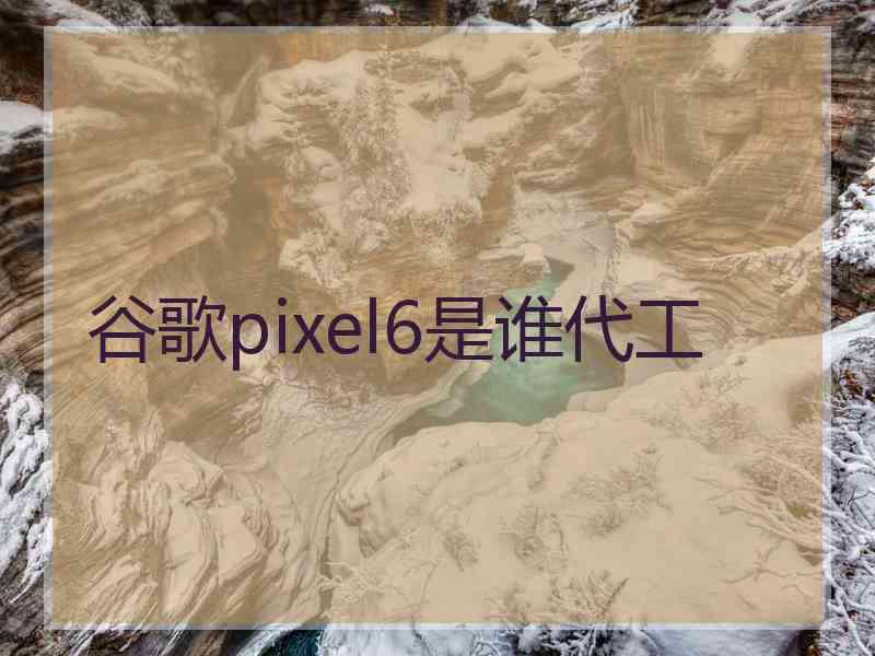 谷歌pixel6是谁代工