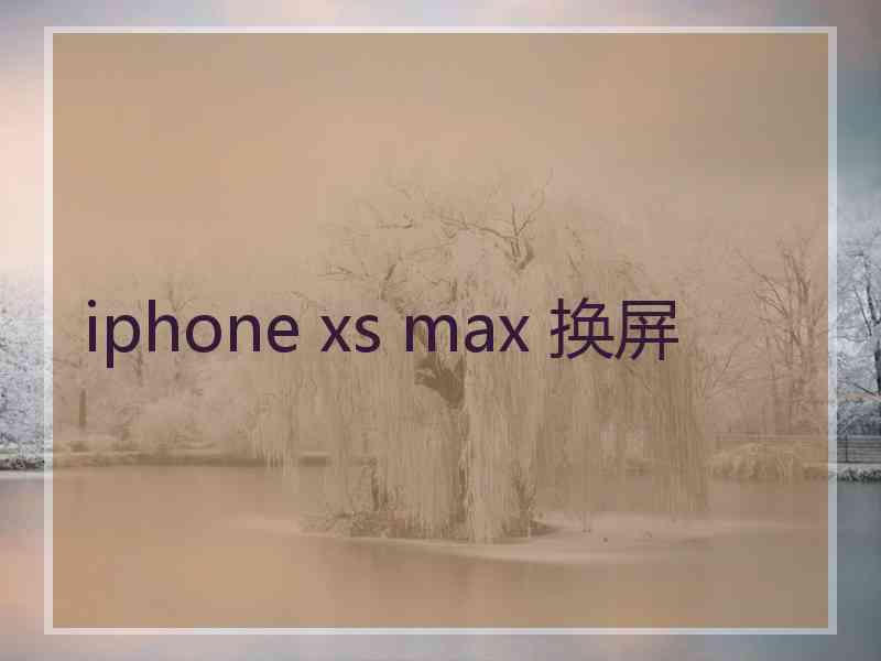 iphone xs max 换屏