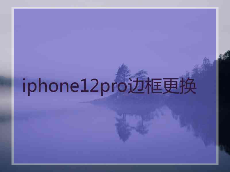 iphone12pro边框更换