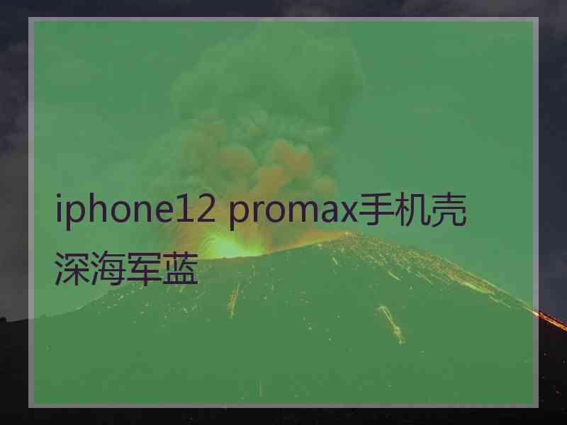 iphone12 promax手机壳深海军蓝