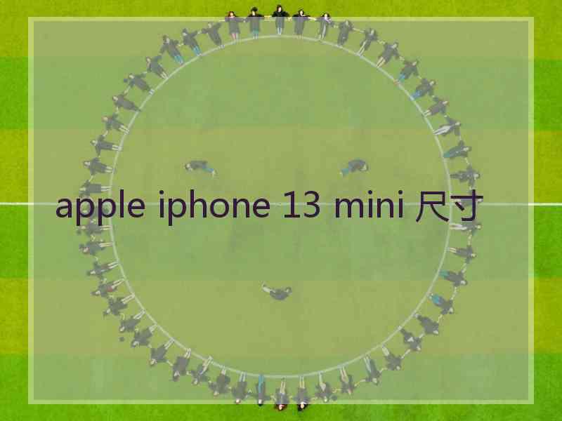 apple iphone 13 mini 尺寸