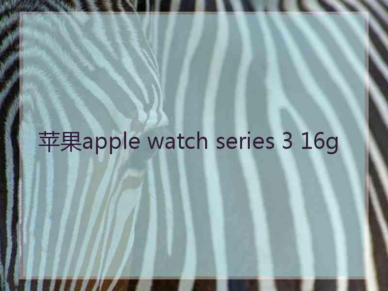 苹果apple watch series 3 16g