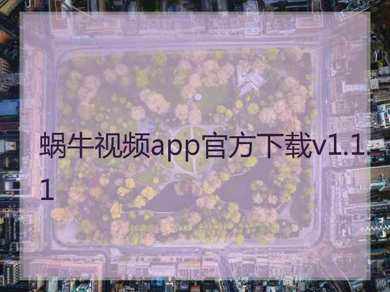 蜗牛视频app官方下载v1.1.1