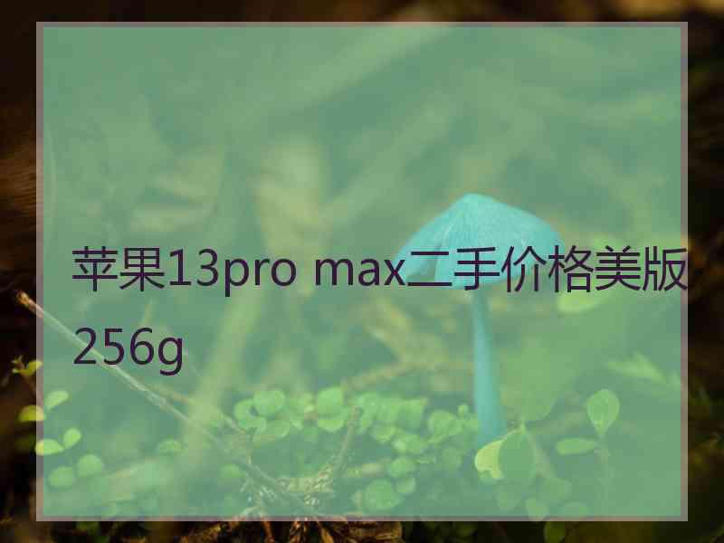 苹果13pro max二手价格美版256g