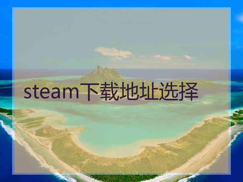 steam下载地址选择