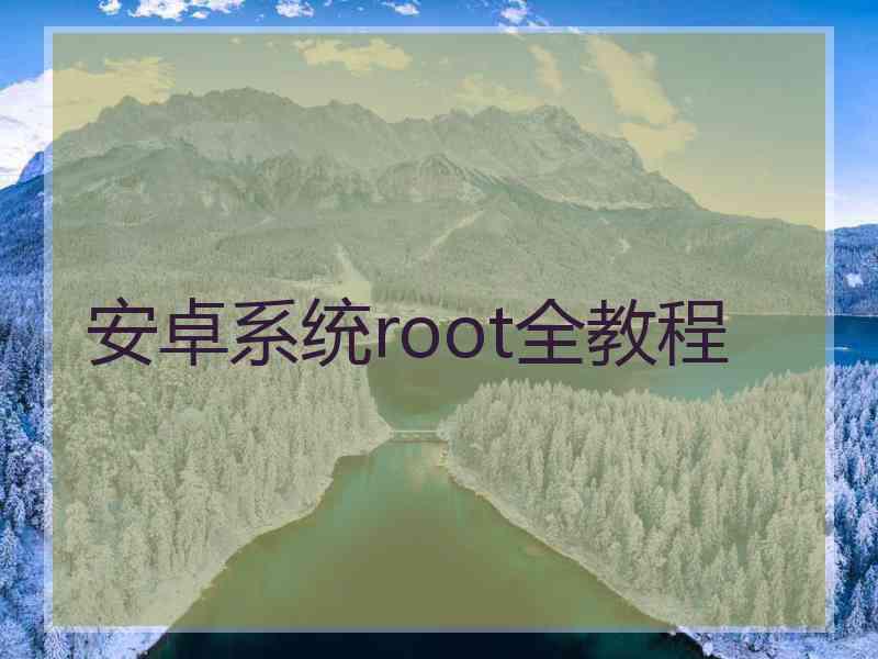 安卓系统root全教程