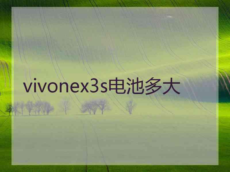 vivonex3s电池多大