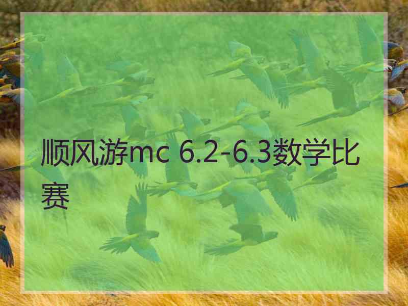 顺风游mc 6.2-6.3数学比赛