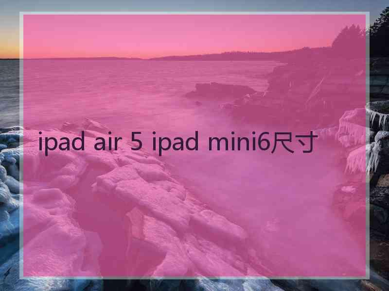 ipad air 5 ipad mini6尺寸