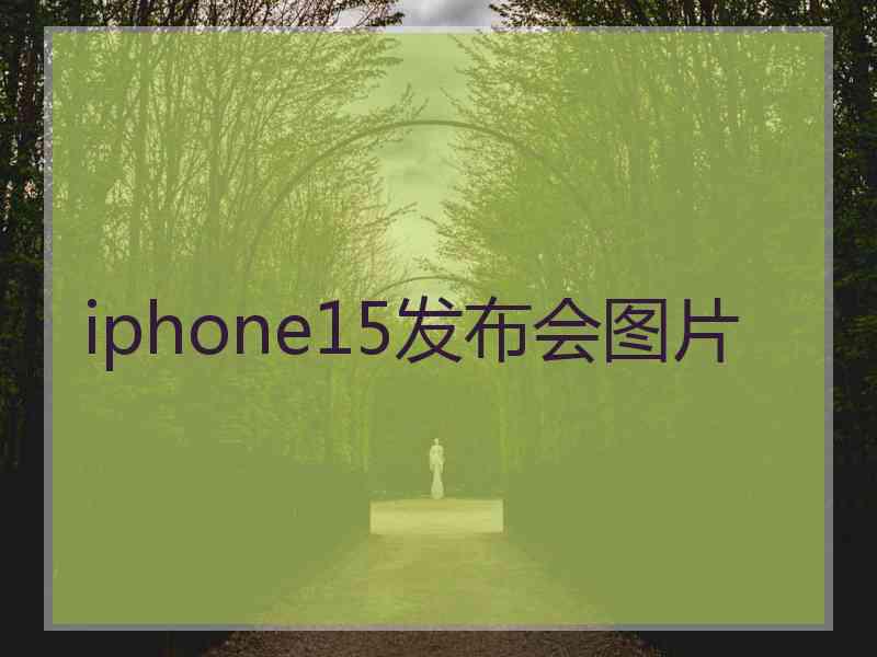 iphone15发布会图片