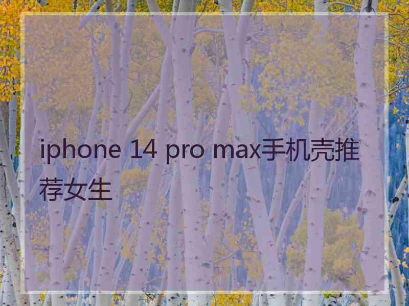 iphone 14 pro max手机壳推荐女生