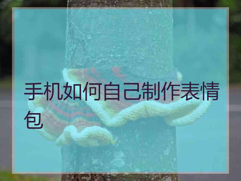 手机如何自己制作表情包