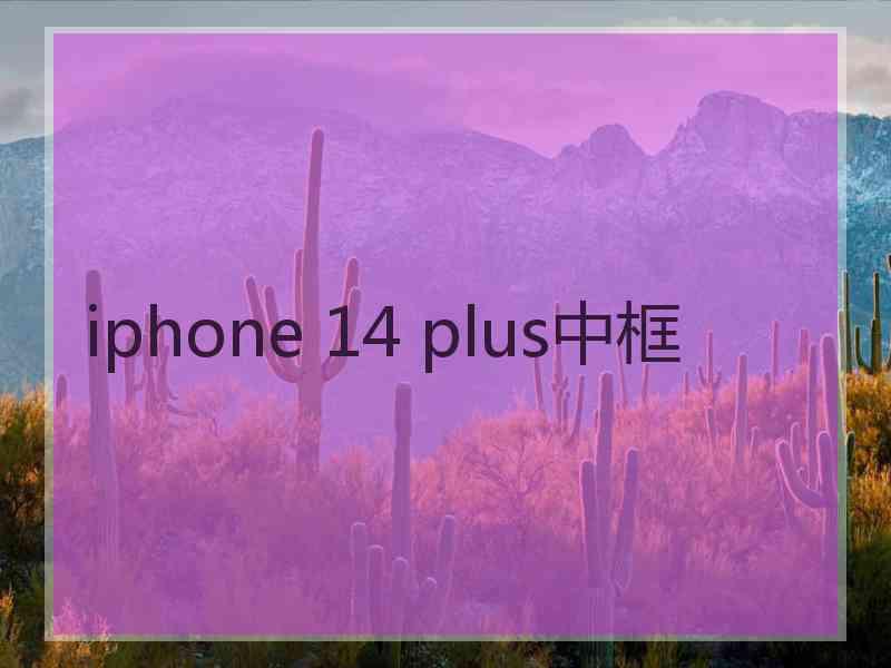 iphone 14 plus中框