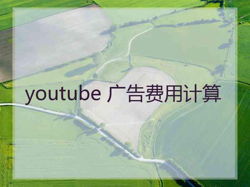 youtube 广告费用计算