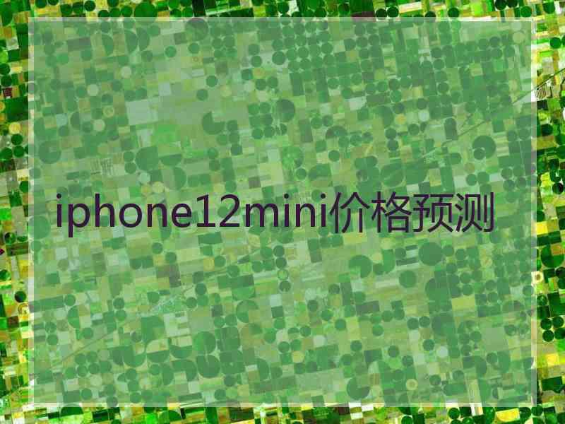 iphone12mini价格预测