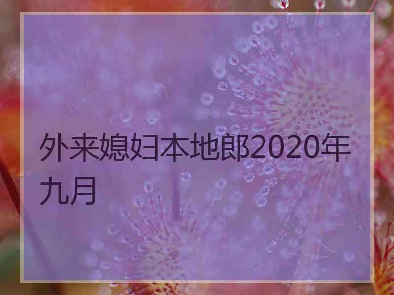 外来媳妇本地郎2020年九月