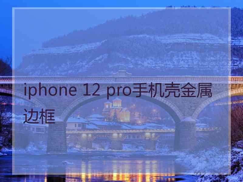 iphone 12 pro手机壳金属边框