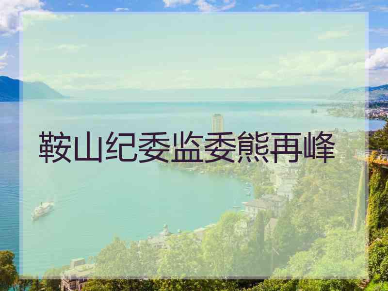 鞍山纪委监委熊再峰