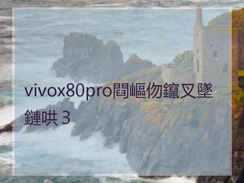 vivox80pro閰嶇伆鑹叉墜鏈哄３