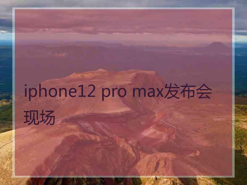 iphone12 pro max发布会现场