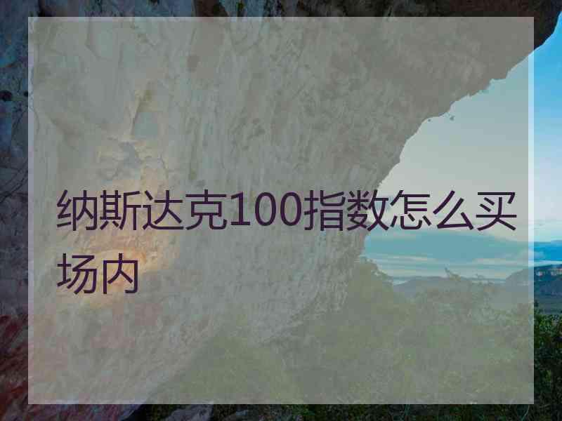 纳斯达克100指数怎么买场内