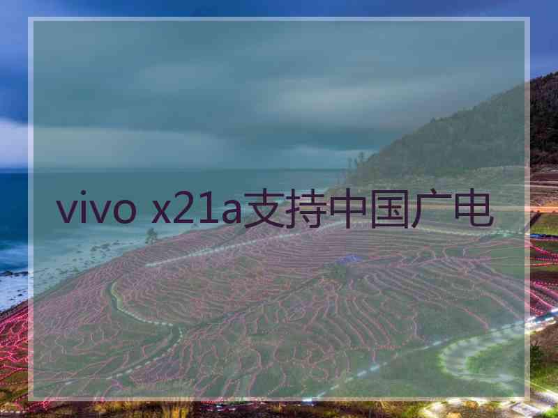 vivo x21a支持中国广电