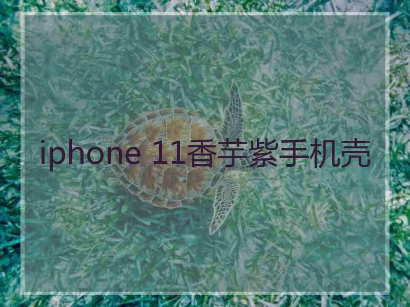 iphone 11香芋紫手机壳