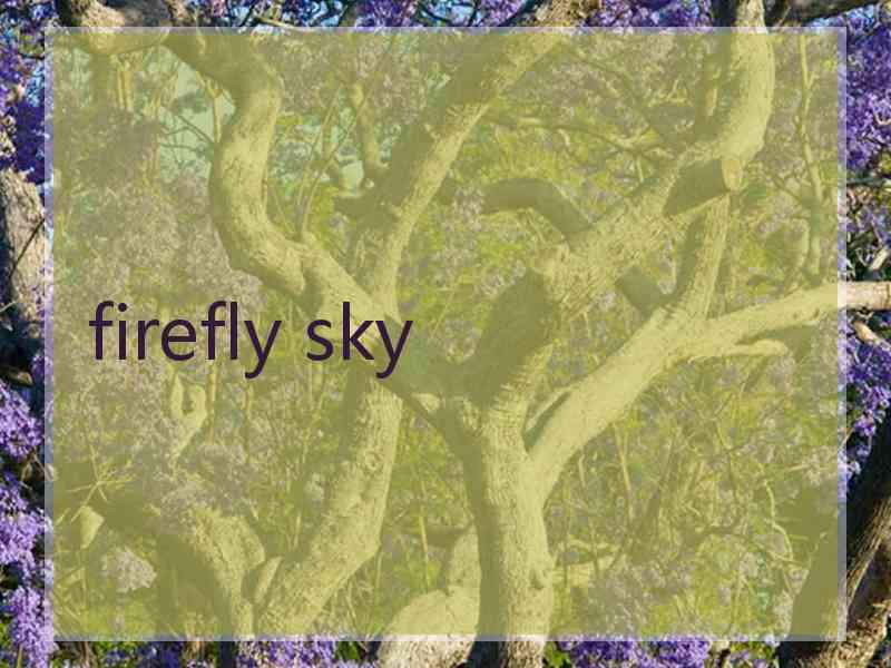 firefly sky