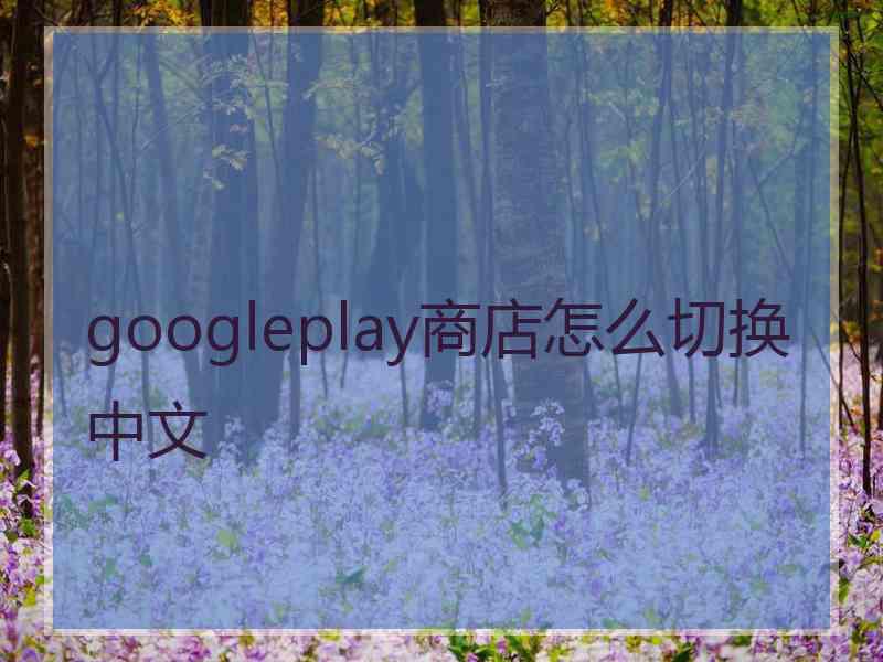 googleplay商店怎么切换中文