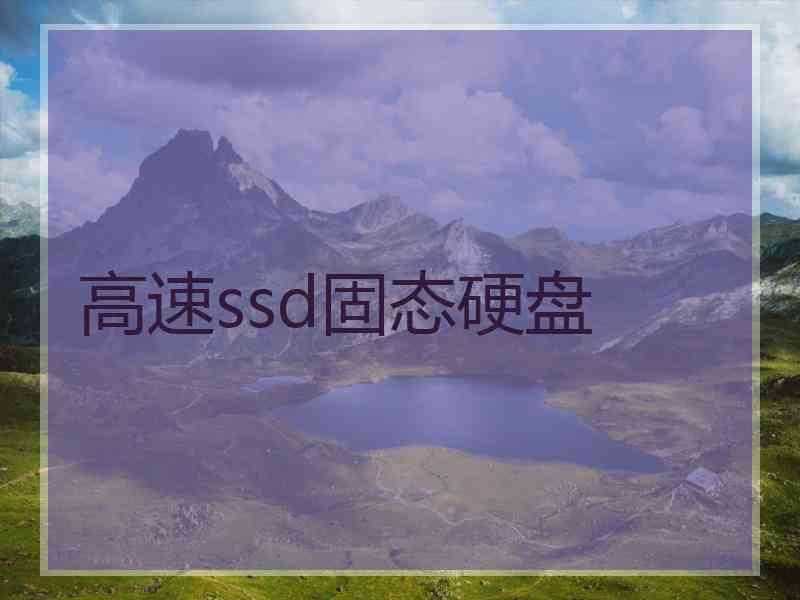 高速ssd固态硬盘