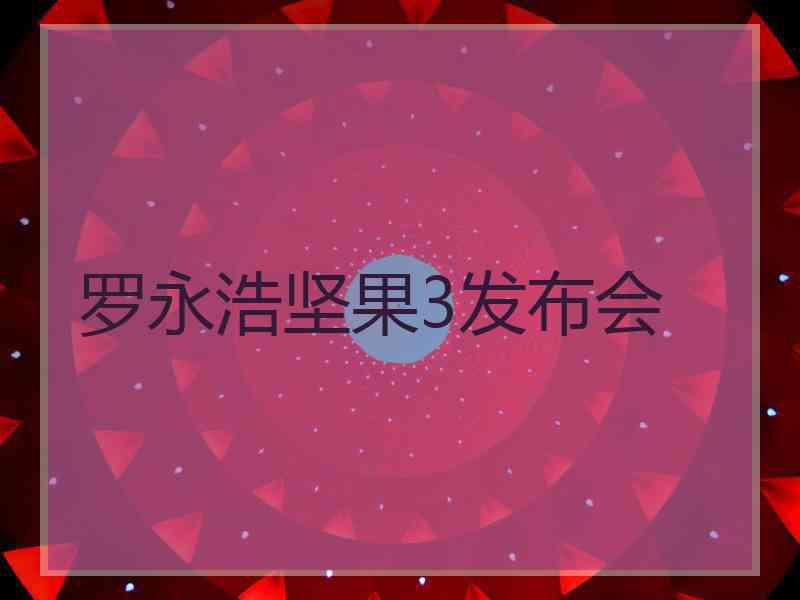 罗永浩坚果3发布会