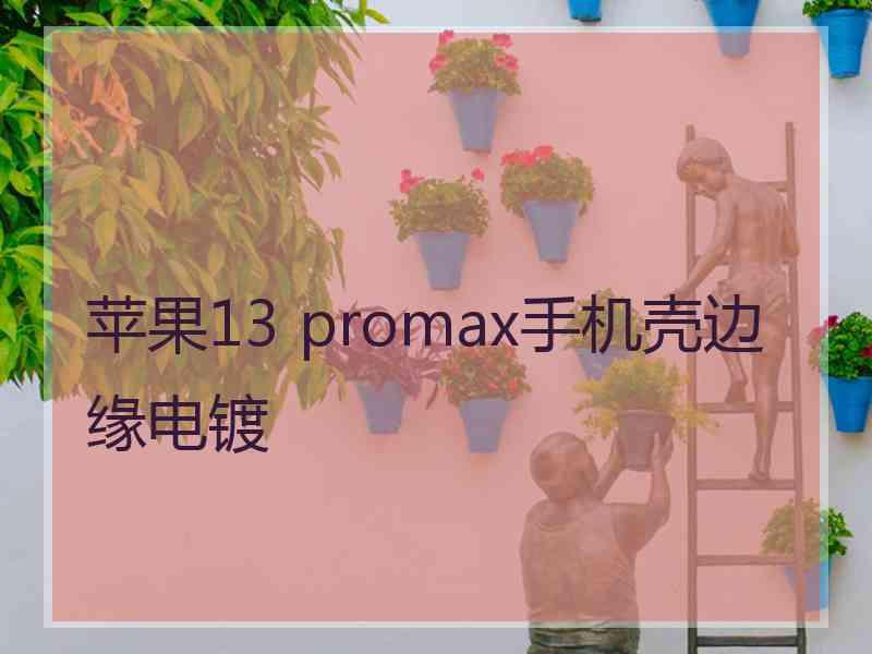 苹果13 promax手机壳边缘电镀